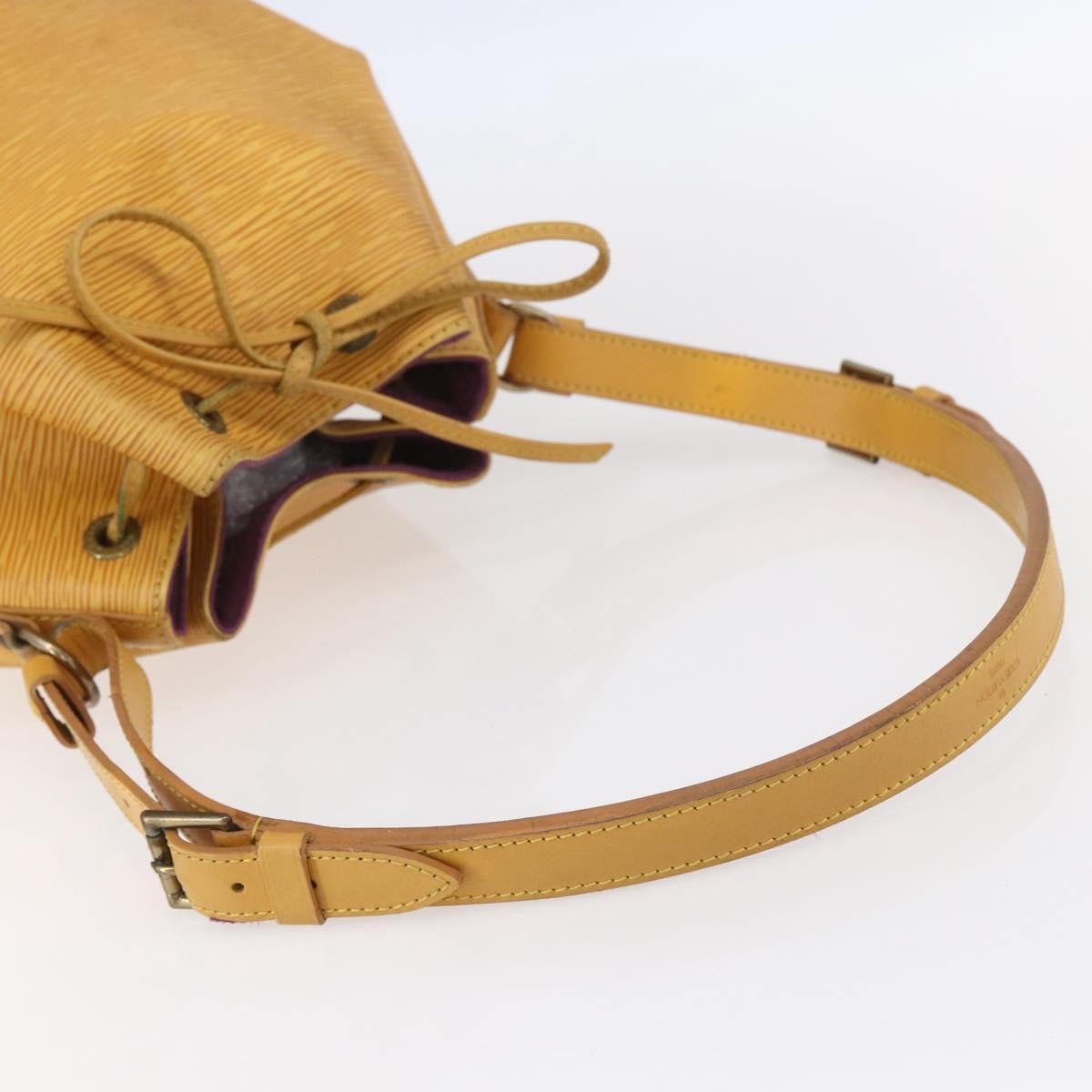 Louis Vuitton Petit Noe Handbag Epi Leather Yellow Leather Shoulder Bag