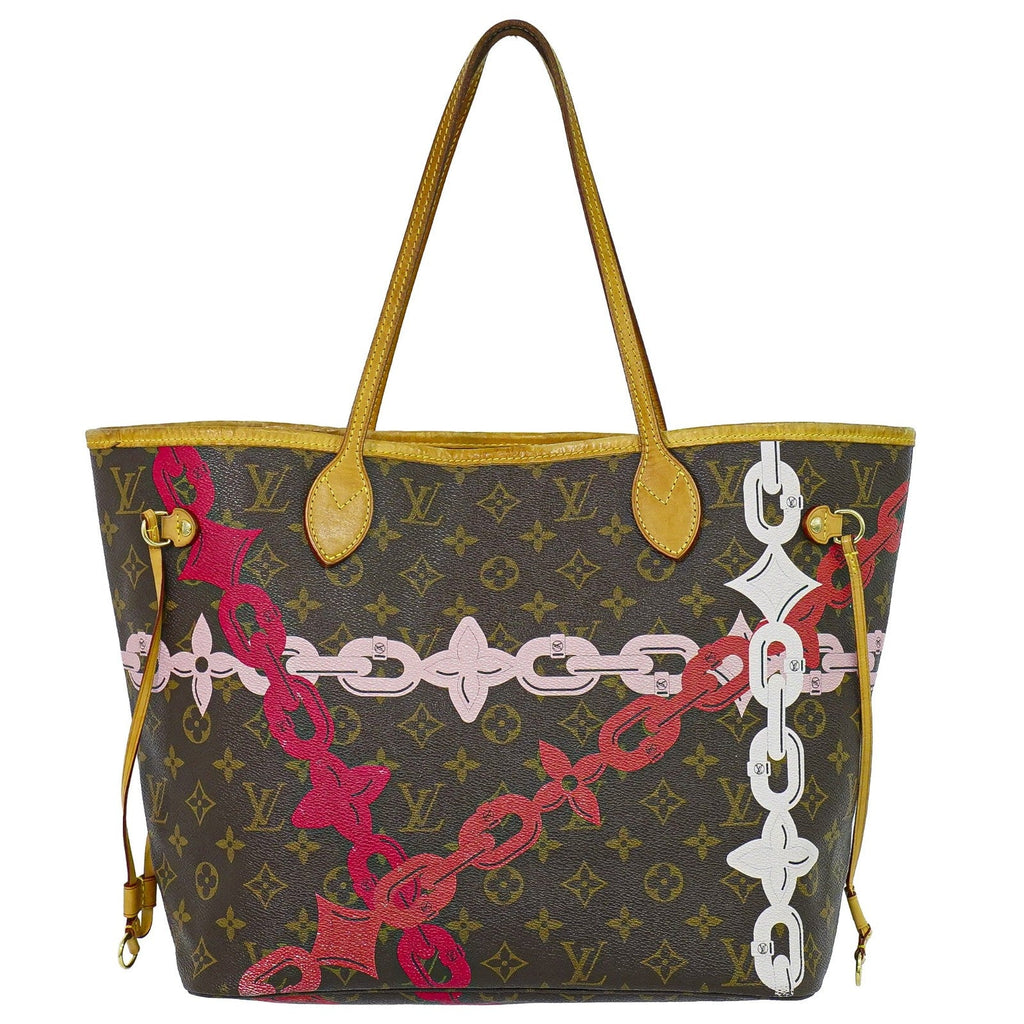 Louis Vuitton Neverfull Nm Tote Limited Edition Bay Monogram Canvas Brown Canvas Tote Bag