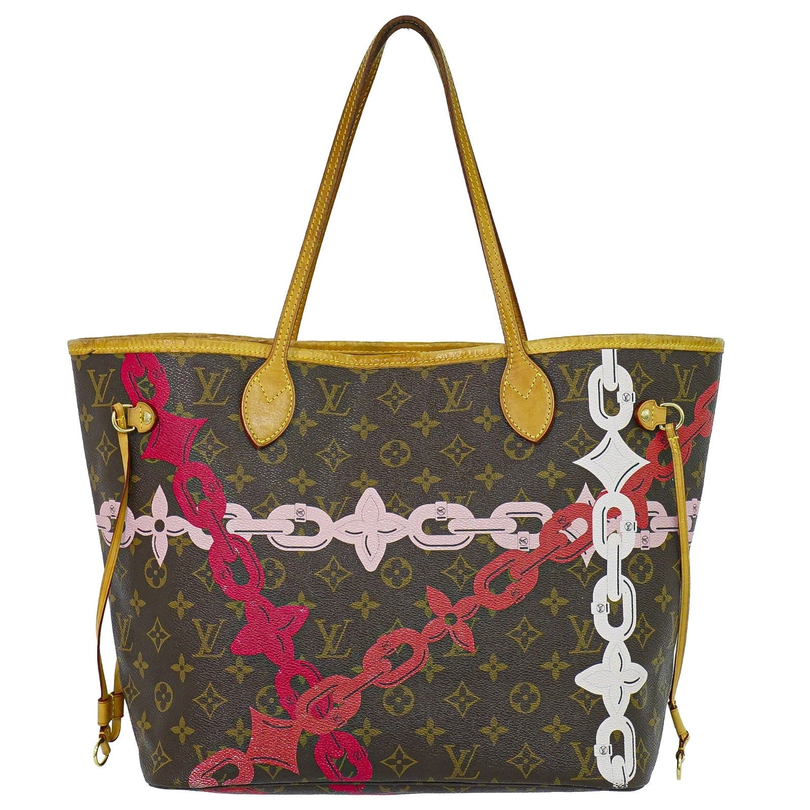 Louis Vuitton Neverfull Nm Tote Limited Edition Bay Monogram Canvas Brown Canvas Tote Bag