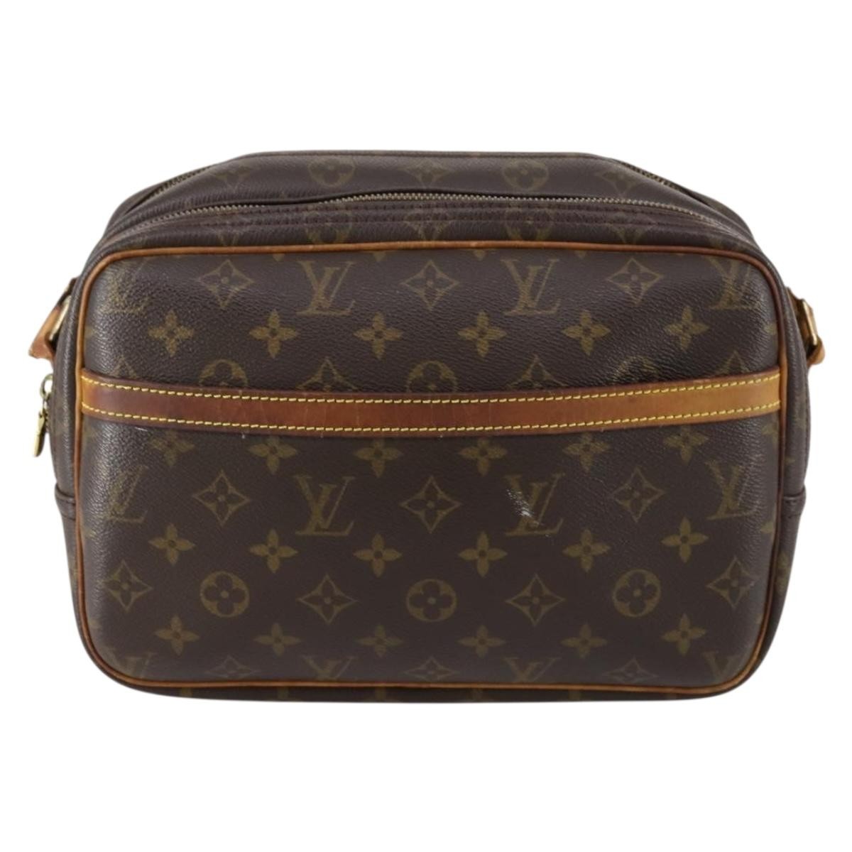 Louis Vuitton Reporter Bag Monogram Canvas Brown Canvas Shoulder Bag