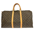 Louis Vuitton Keepall Bag Monogram Canvas Brown Canvas Travel Bag