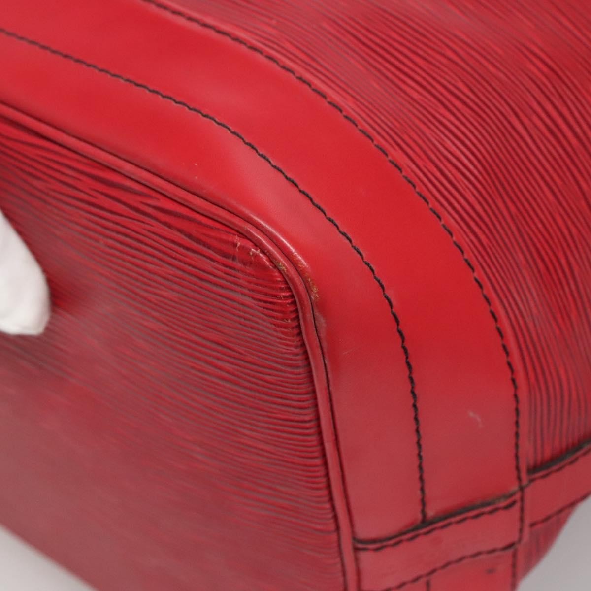 Louis Vuitton Noe Handbag Epi Leather Red Leather Bag