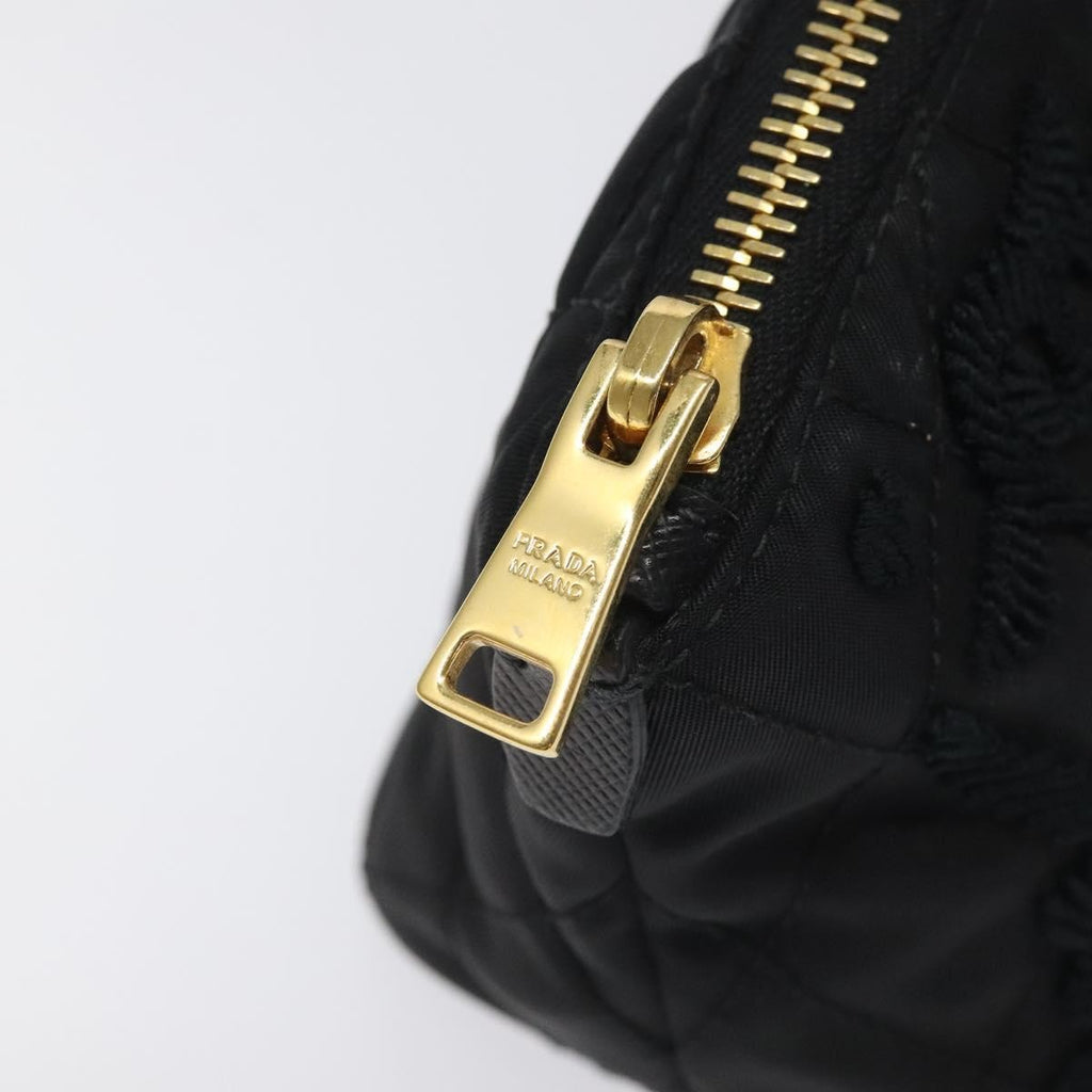 Prada Vintage Pouch Tessuto Gold Nylon Clutche & Pouche Bag