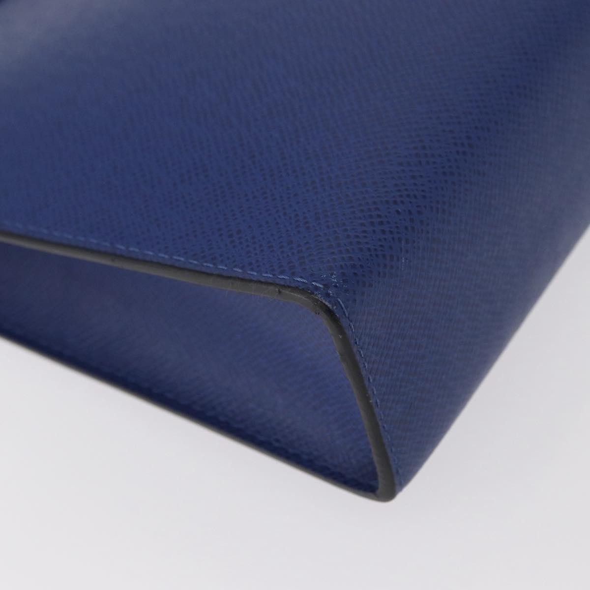 Louis Vuitton Pochette Voyage Taiga Leather Blue Leather Clutche & Pouche Bag