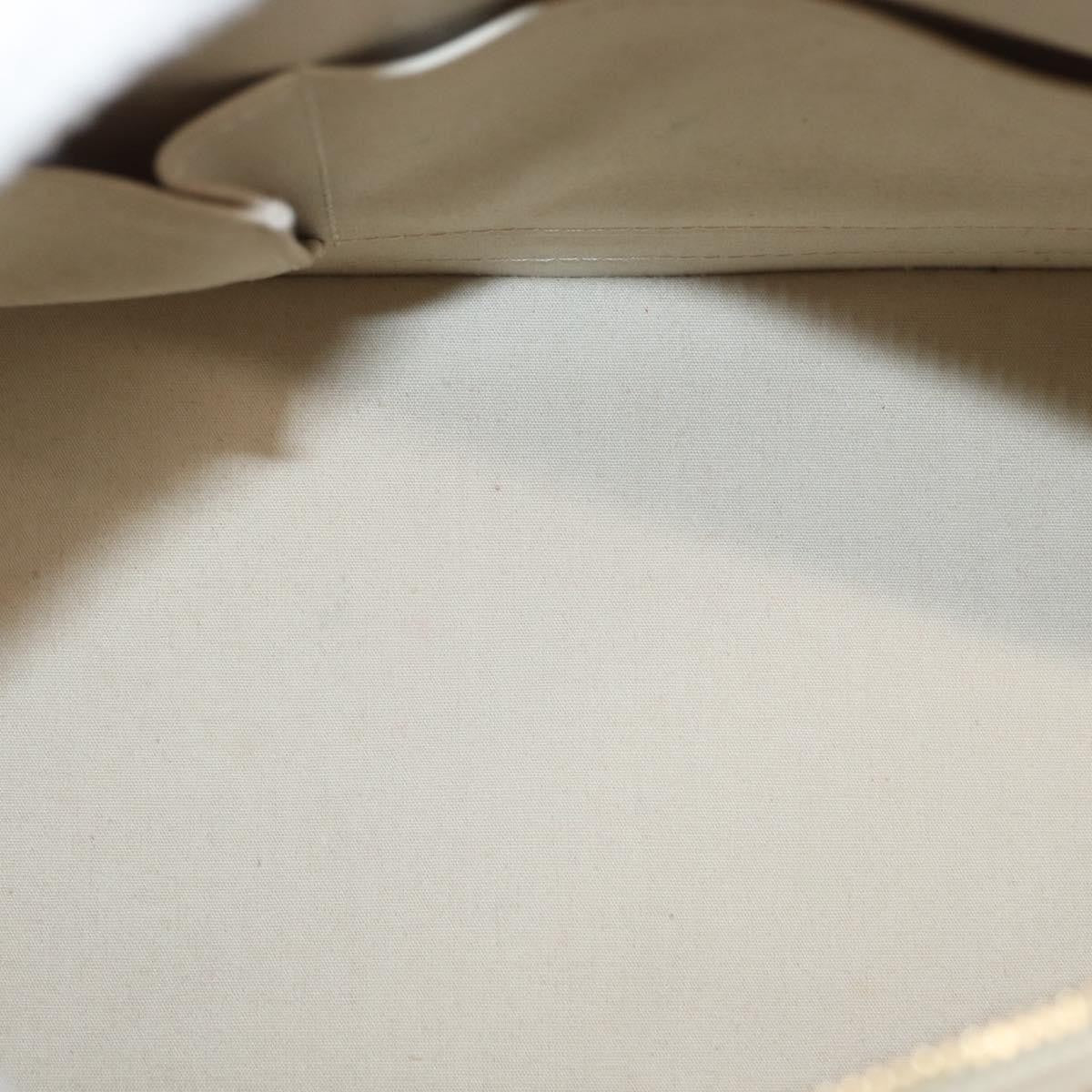 Louis Vuitton Alma Handbag Monogram Vernis Beige Patent_Leather Handbag