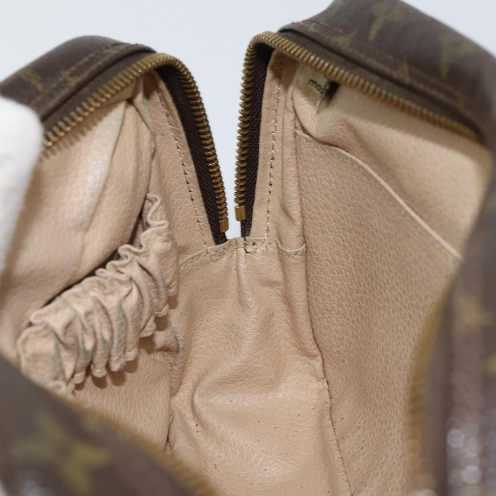 Louis Vuitton Trousse Toiletry Pouch Monogram Canvas Brown Canvas Toiletry Case Accessory