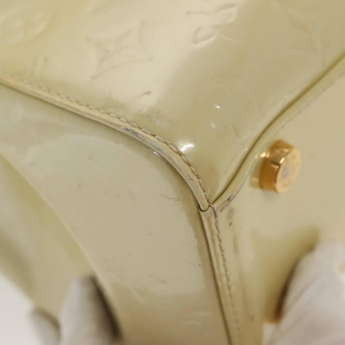 Louis Vuitton Blair Monogram Vernis Beige Patent_Leather Handbag