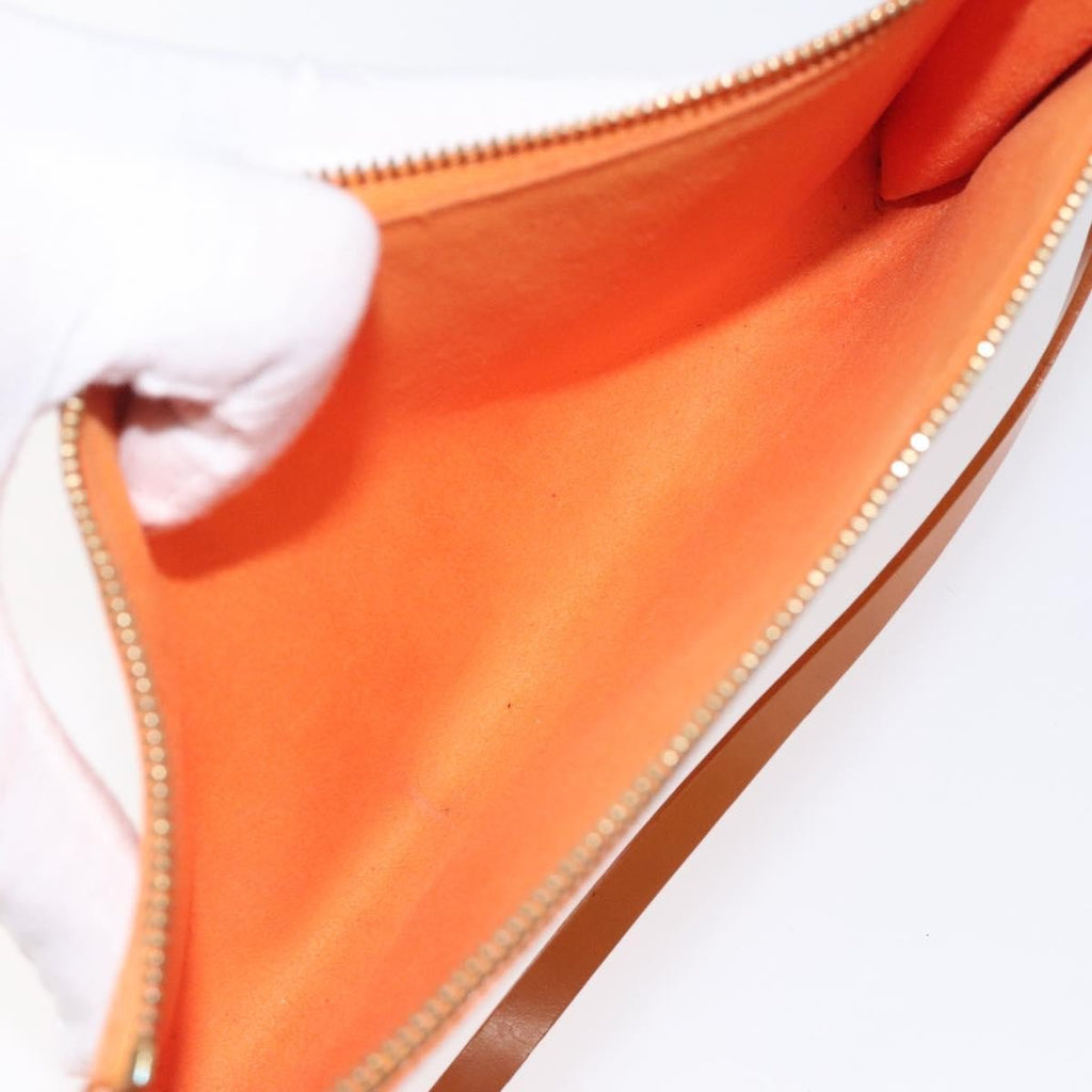 Louis Vuitton Pochette Accessoires Epi Leather Orange Leather Clutche & Pouche Bag