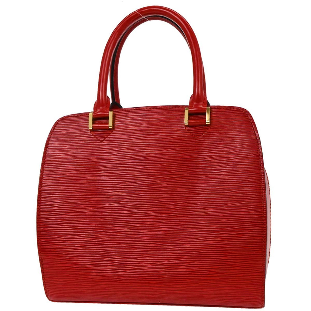 Louis Vuitton Pont Neuf Handbag Epi Leather Red Leather Handbag