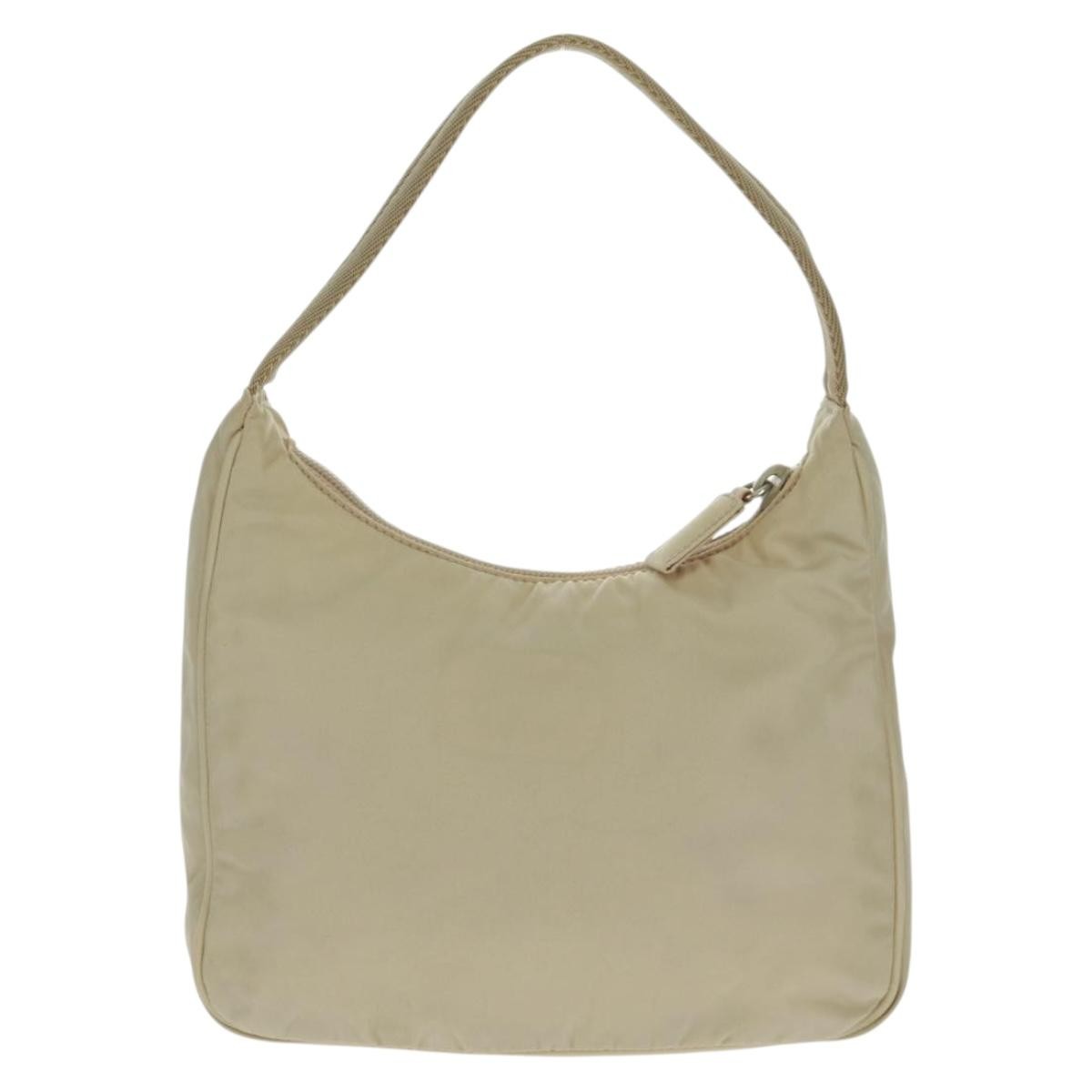 Prada Hobo Tessuto Beige Nylon Handbag
