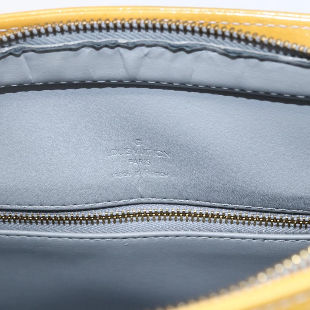 Louis Vuitton Houston Handbag Monogram Vernis Yellow Patent_Leather Tote Bag
