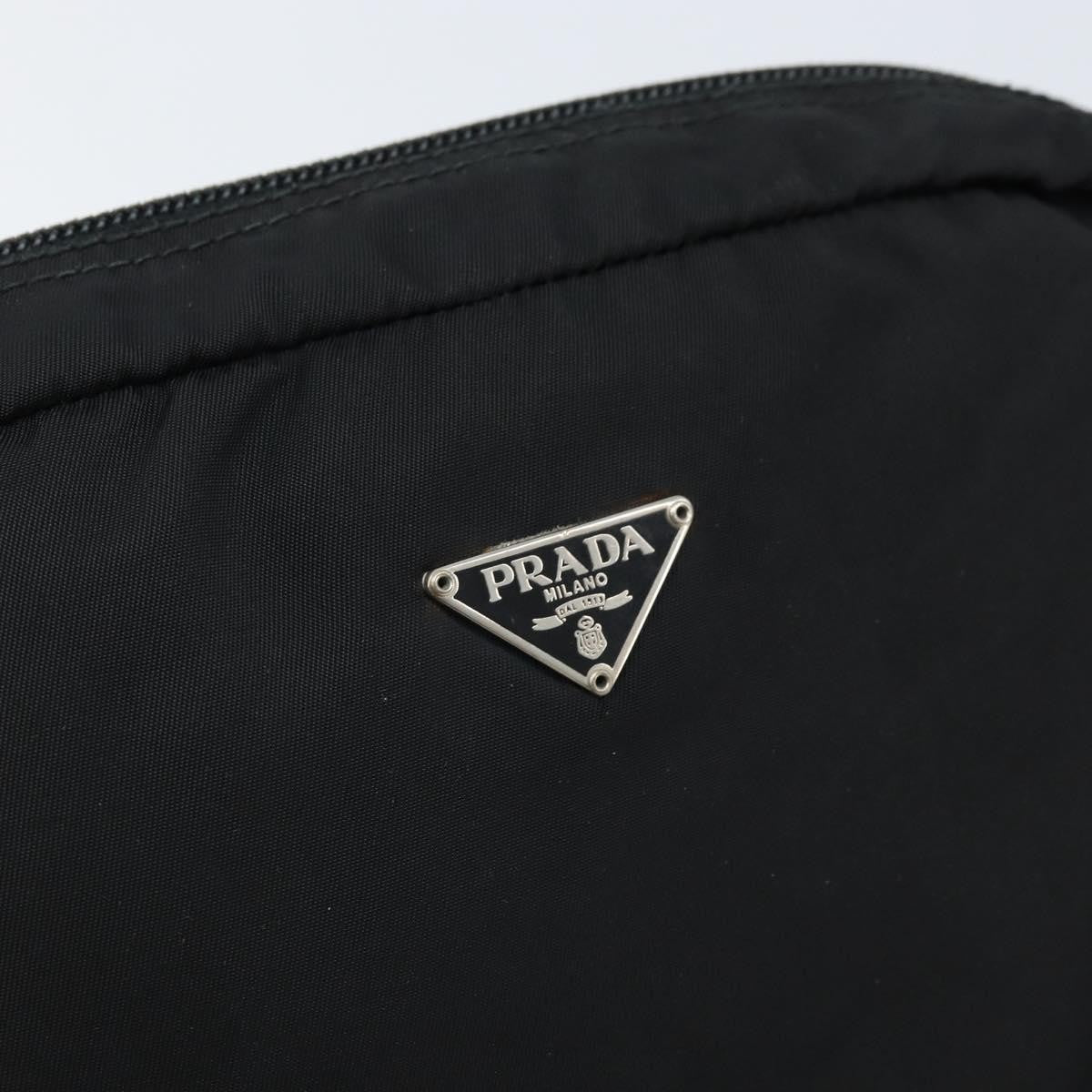 Prada Vintage Pouch Tessuto Black Nylon Clutche & Pouche Bag