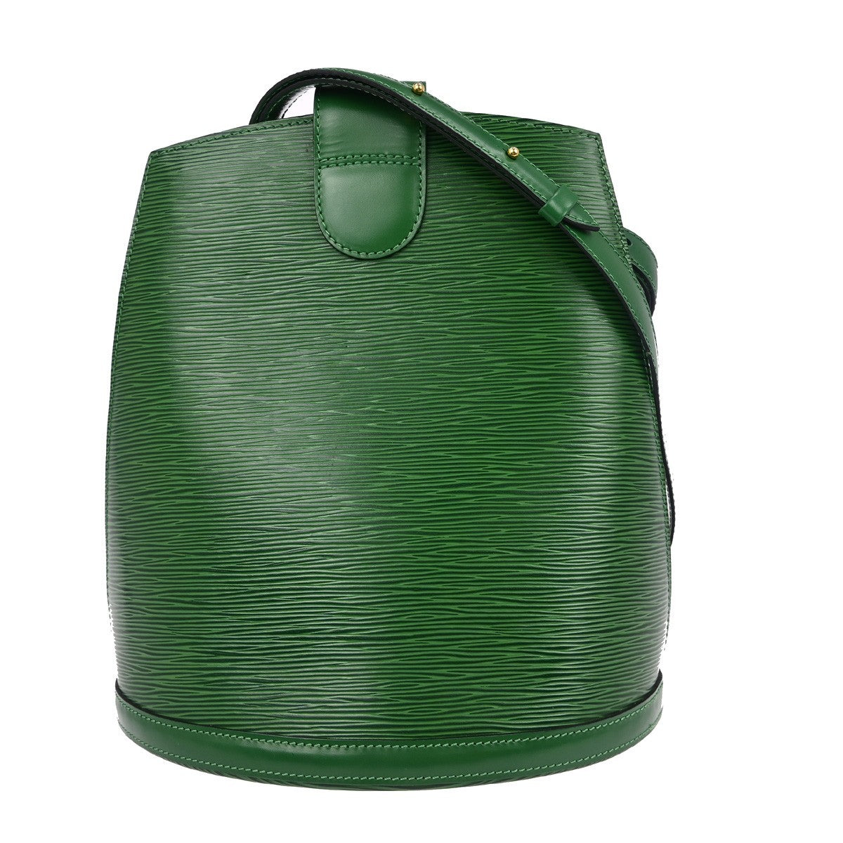 Louis Vuitton Cluny Shoulder Bag Epi Leather Green Leather Shoulder Bag