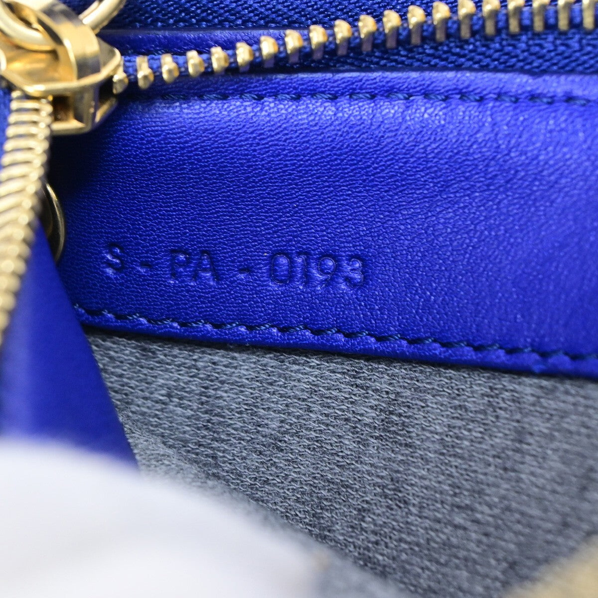 Celine Trio Crossbody Bag Leather Blue Leather Bag