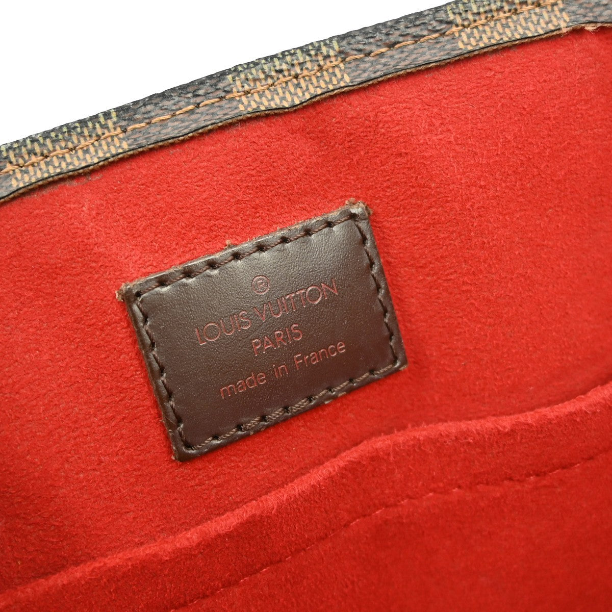 Louis Vuitton Sac Plat Bag Damier Brown Canvas Tote Bag