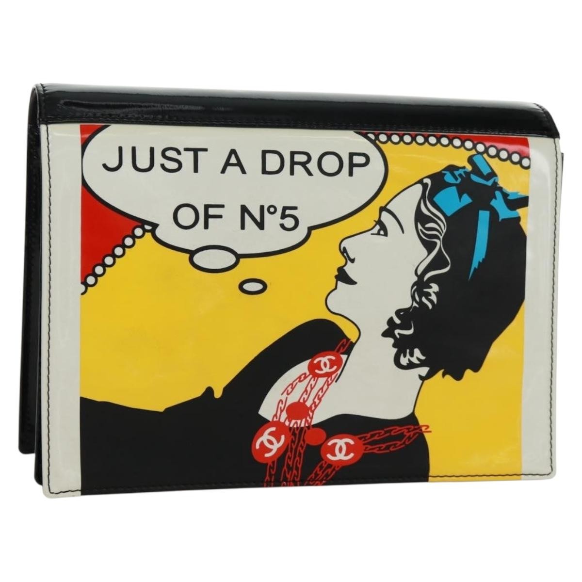 Chanel Just A Drop Of No.5 Comic Coco Clutch Patent Multicolour Patent_Leather Clutche & Pouche Bag
