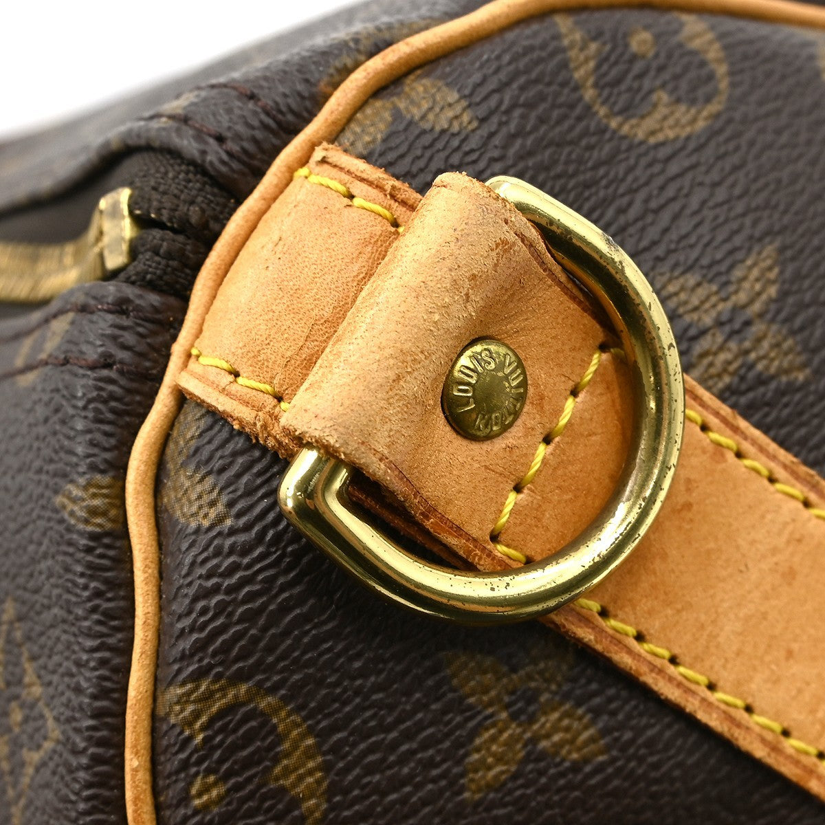 Louis Vuitton Keepall Bandouliere Bag Monogram Canvas Brown Canvas Travel Bag