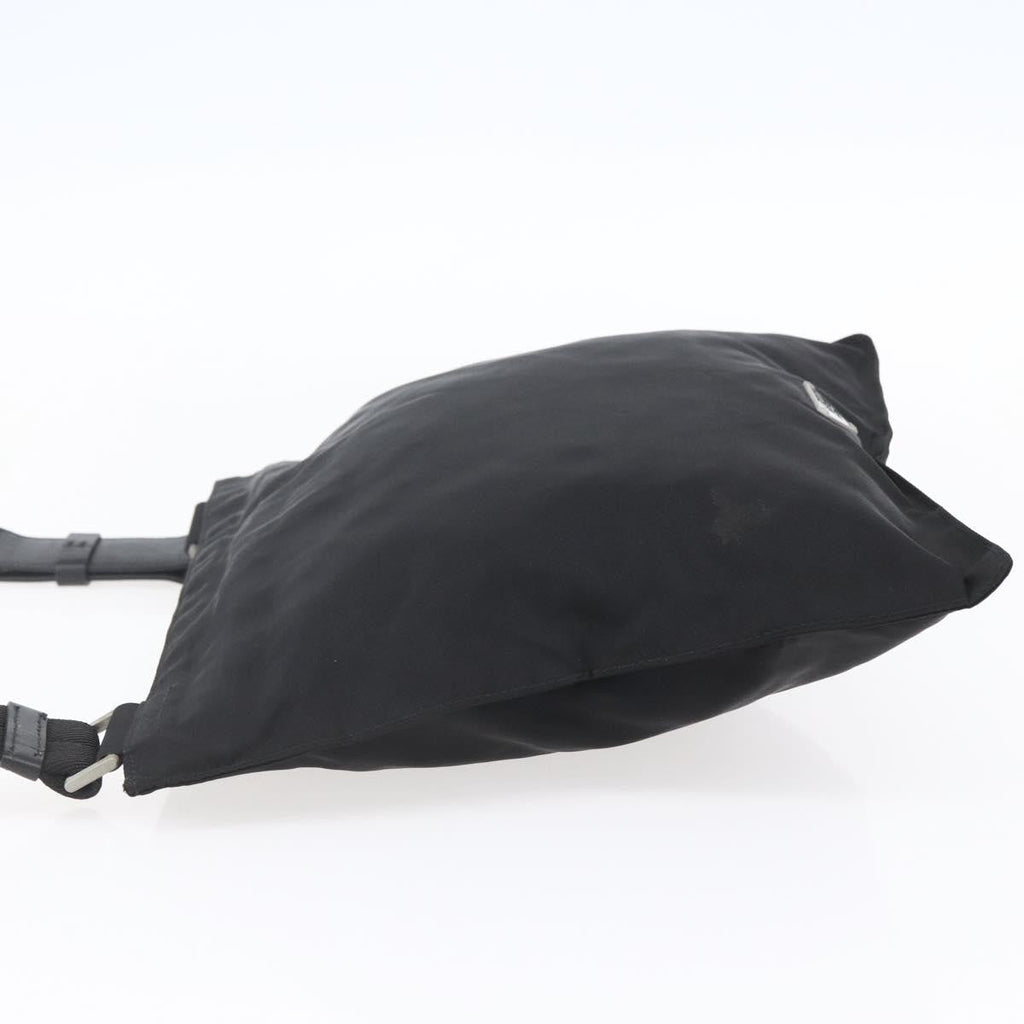 Prada Flat Messenger Bag Tessuto Black Nylon Shoulder Bag Bag