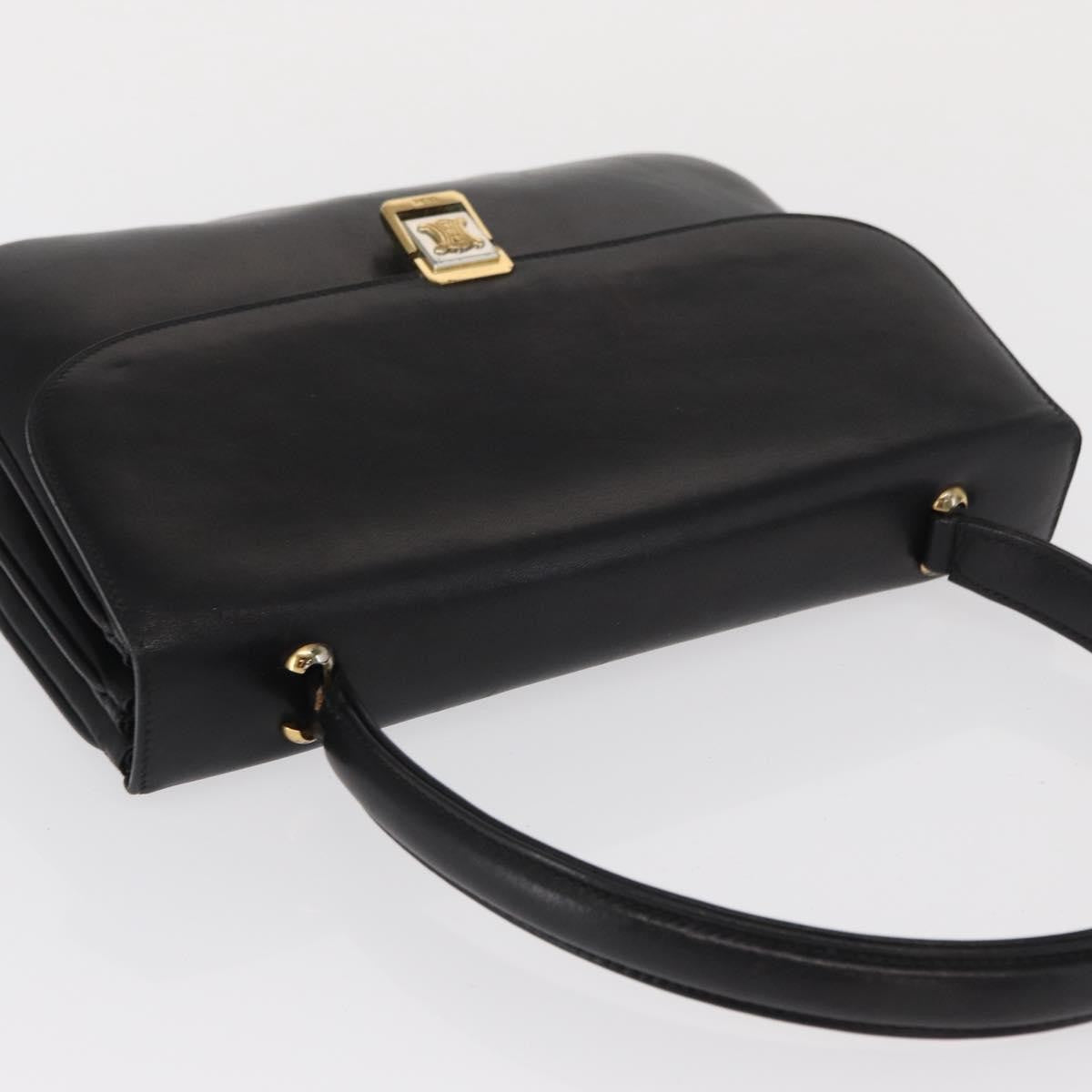 Celine Handbag Leather Black Leather Handbag