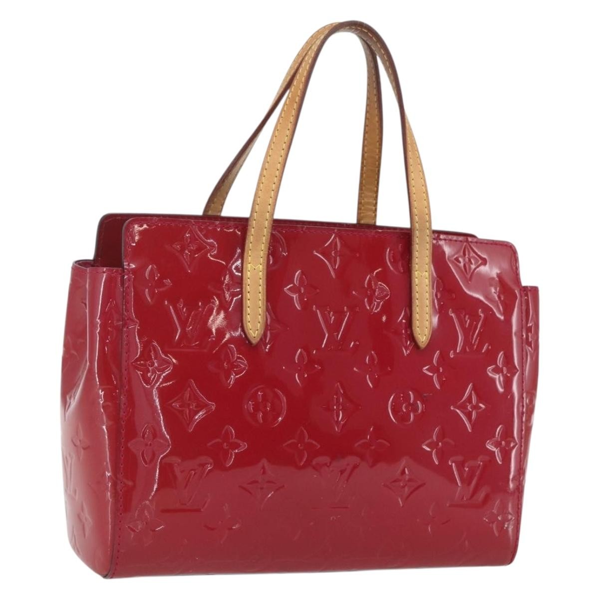Louis Vuitton Catalina Handbag Monogram Vernis Pink Patent_Leather Handbag