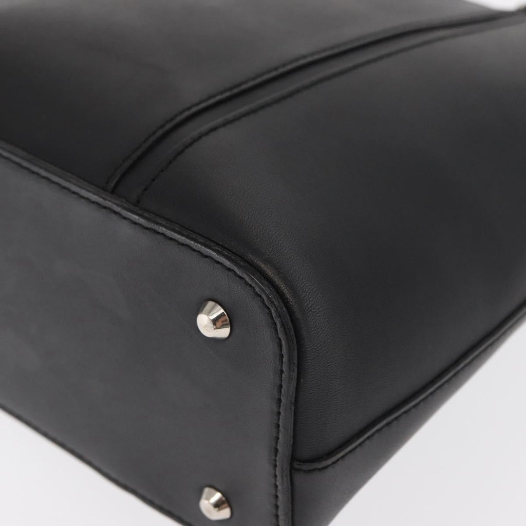 Burberry Vintage Handbag Leather Black Leather Handbag