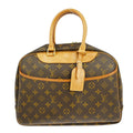 Louis Vuitton Deauville Handbag Monogram Canvas Brown Canvas Handbag