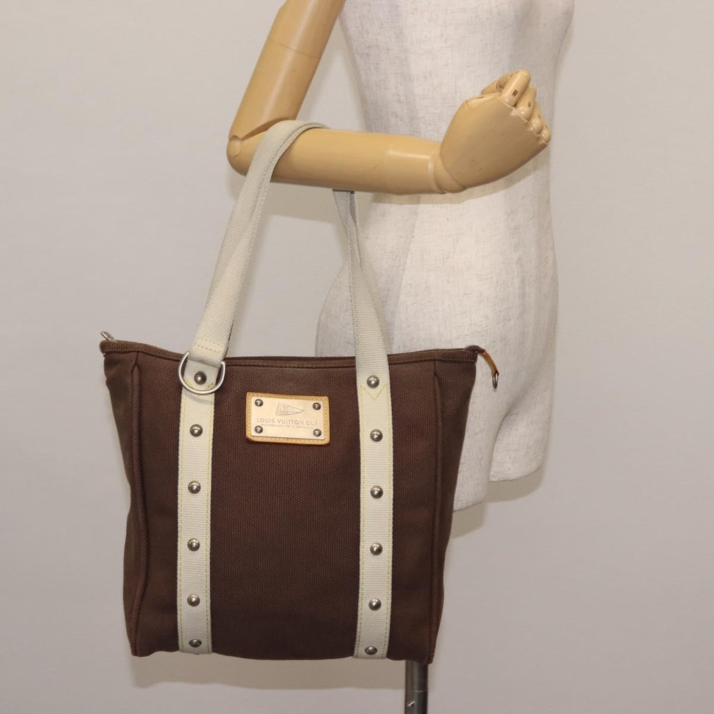 Louis Vuitton Antigua Tote Canvas Brown Canvas Tote Bag