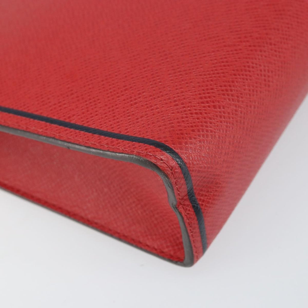 Louis Vuitton Pochette Voyage Taiga Leather Red Leather Clutche & Pouche Bag