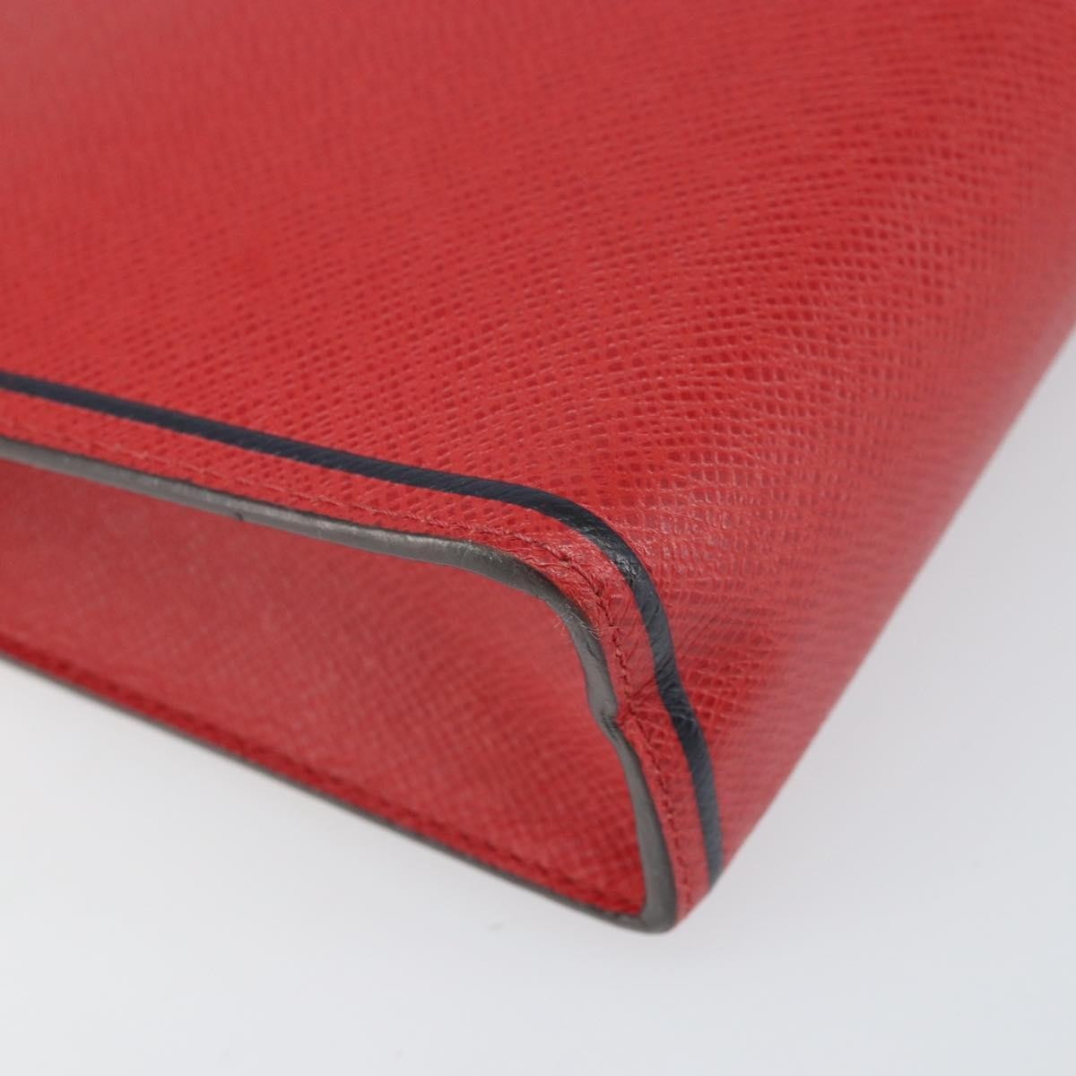 Louis Vuitton Pochette Voyage Taiga Leather Red Leather Clutche & Pouche Bag