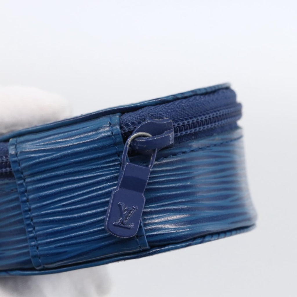 Louis Vuitton Ecrin Bijoux Jewelry Case Epi Leather Blue Leather Clutche & Pouche Bag