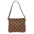 Louis Vuitton Trousse Make Up Bag Damier Canvas Brown Canvas Clutche & Pouche Bag