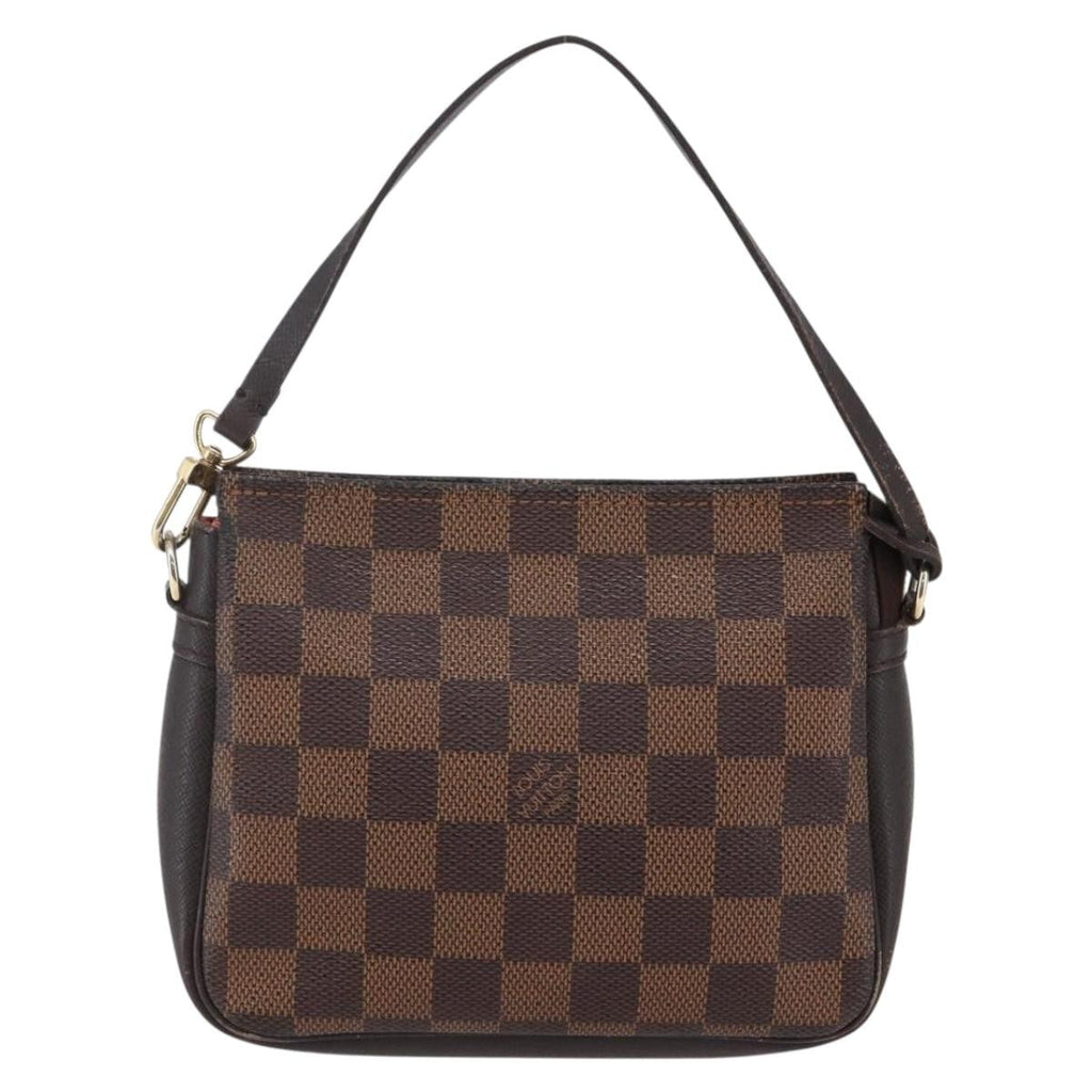 Louis Vuitton Trousse Make Up Bag Damier Canvas Brown Canvas Clutche & Pouche Bag