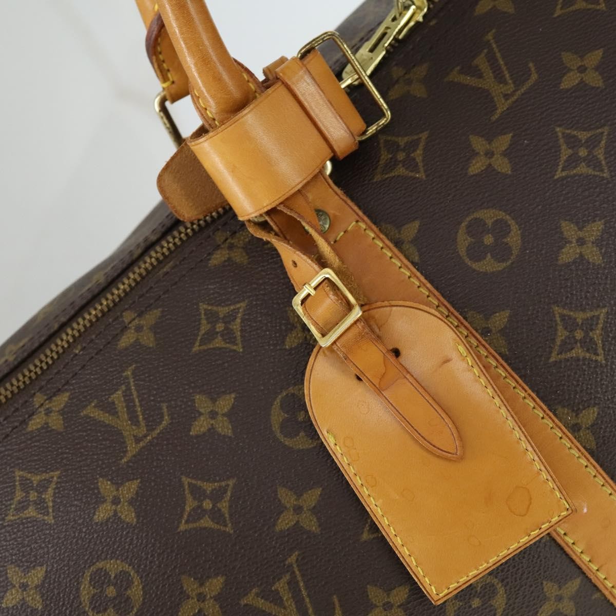 Louis Vuitton Keepall Bag Monogram Canvas Brown Canvas Travel Bag