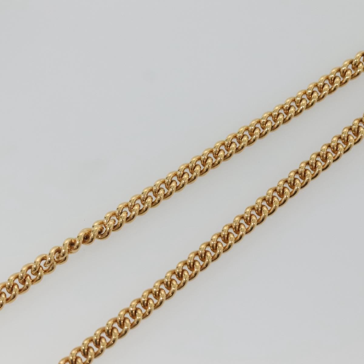 Christian Dior Cd Pendant Necklace Gold-Plated Gold Metal Jewelry (Pre-Owned)