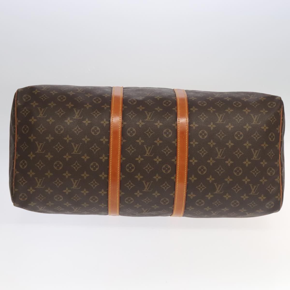Louis Vuitton Keepall Bag Monogram Canvas Brown Canvas Travel Bag