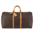Louis Vuitton Keepall Bag Monogram Canvas Brown Canvas Travel Bag