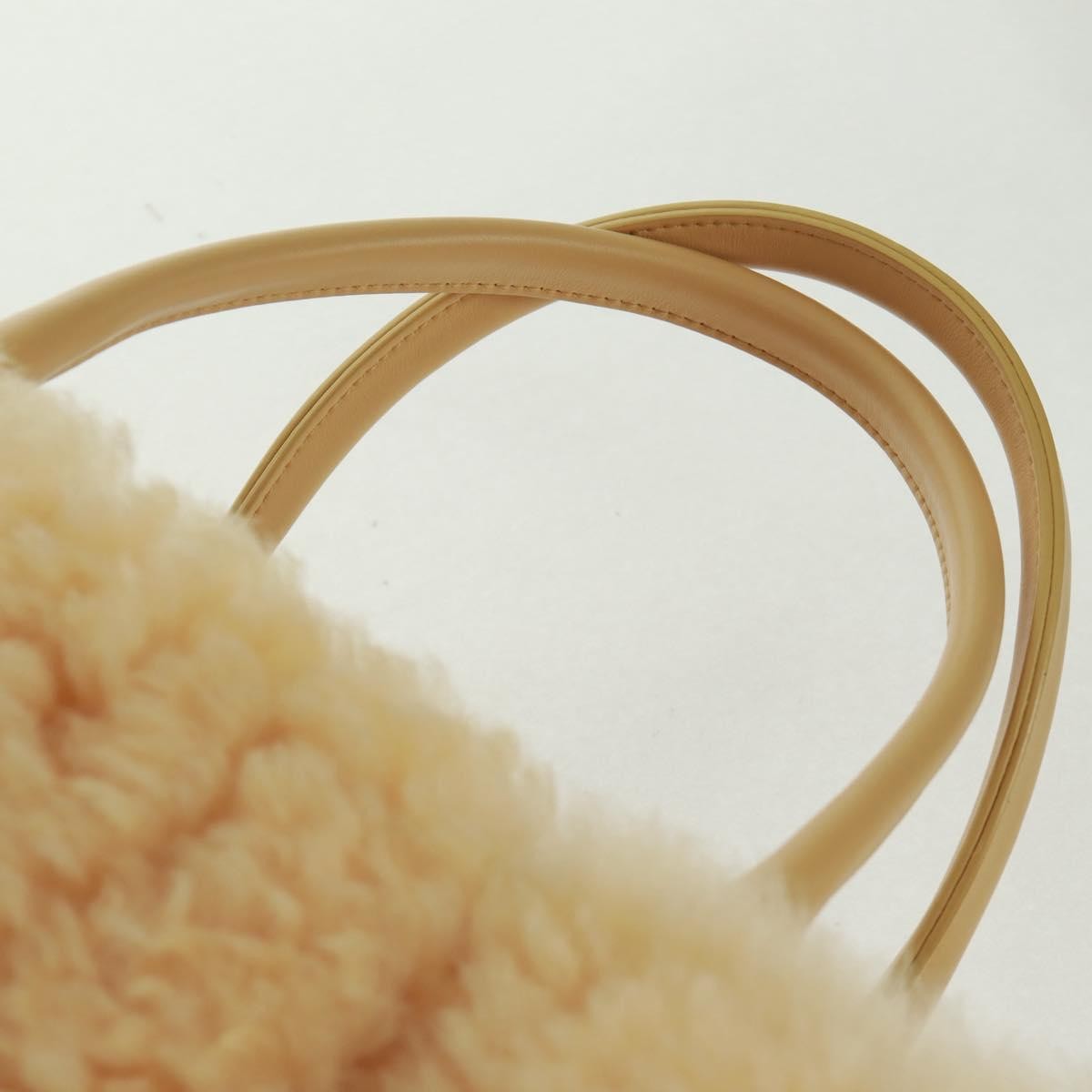 Bottega Veneta Arco Tote Intrecciato Shearling Yellow Leather Tote Bag Bag