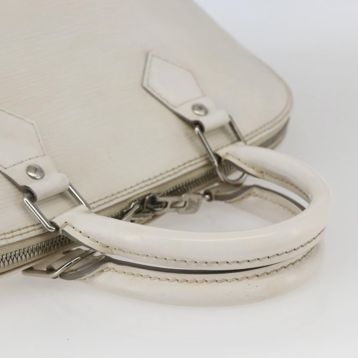 Louis Vuitton Alma Handbag Epi Leather White Leather Handbag