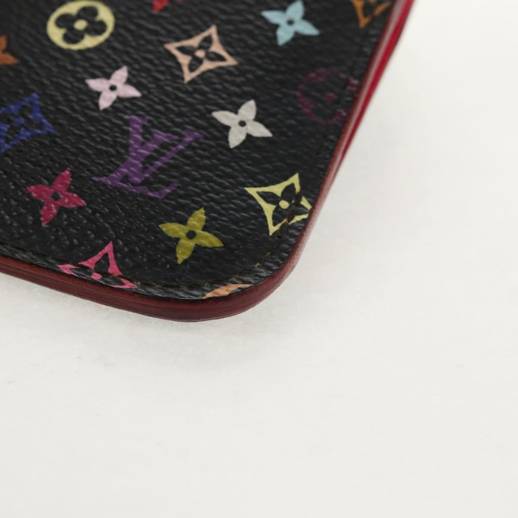 Louis Vuitton Pochette Clés Nm Monogram Multicolor Canvas Black Canvas Wallets Accessory