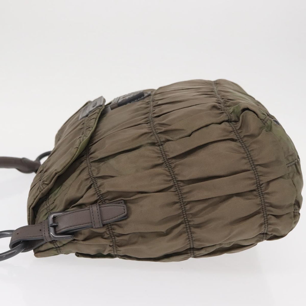 Prada Gaufre Convertible Hobo Tessuto Gray Nylon Shoulder Bag Bag