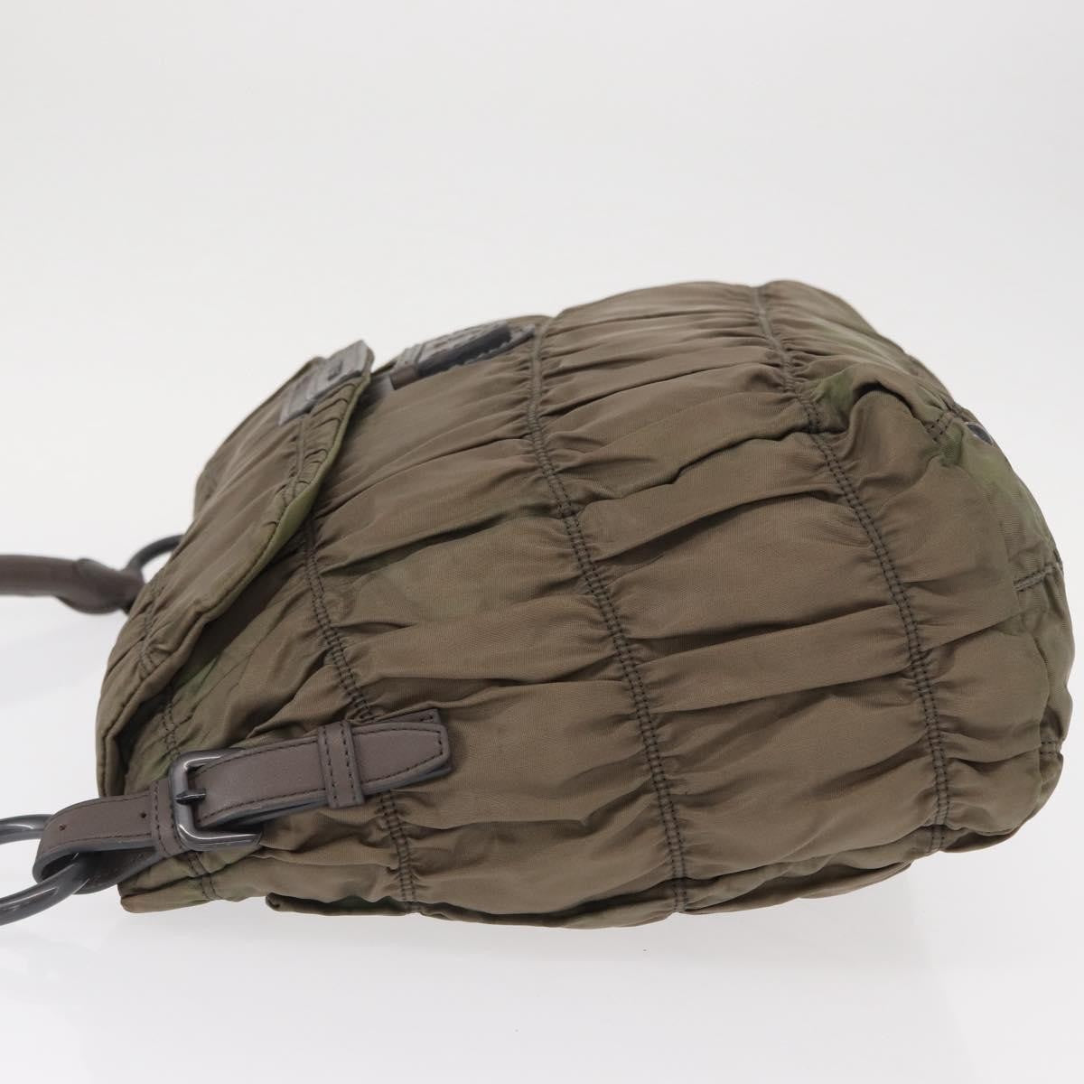 Prada Gaufre Convertible Hobo Tessuto Gray Nylon Shoulder Bag Bag