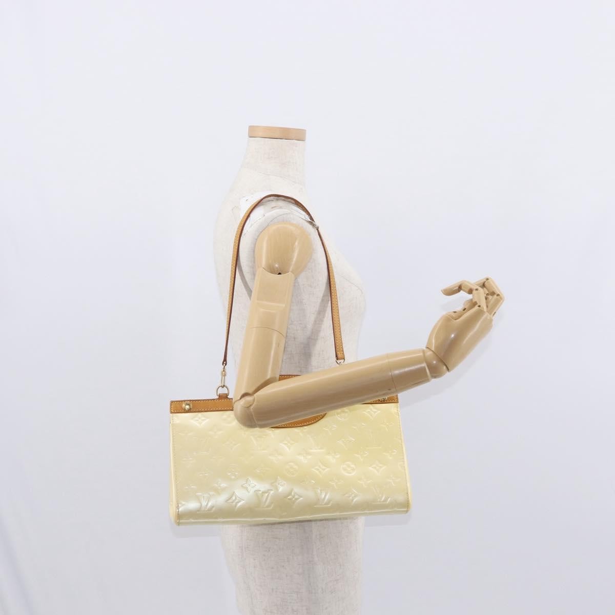 Louis Vuitton Roxbury Drive Handbag Monogram Vernis Yellow Patent_Leather Handbag