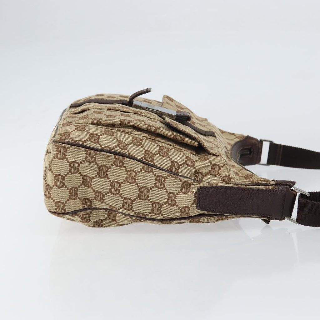 Gucci Gg Canvas Bag Canvas Beige Canvas Shoulder Bag Bag (Pre-Owned)