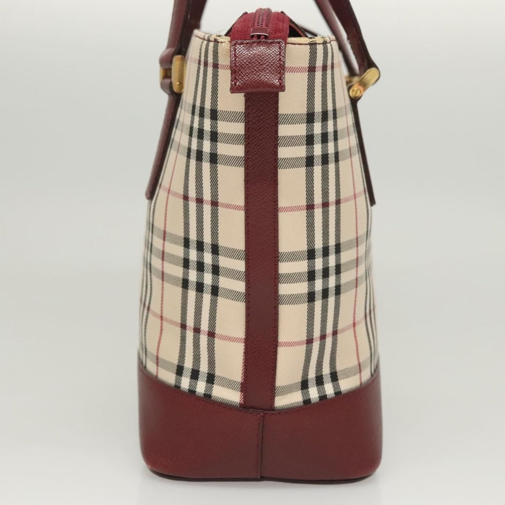 Burberry Nova Check Handbag Nova Check Canvas And Leather Beige Canvas Handbag