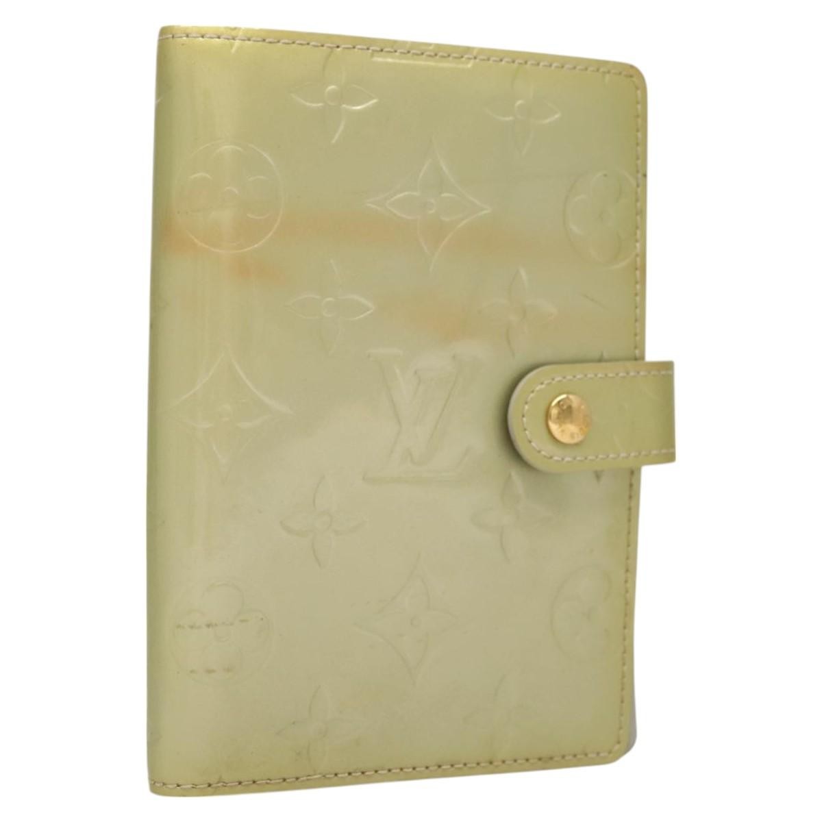 Louis Vuitton Agenda Cover Patent Leather Gray Patent_Leather Wallets Accessory