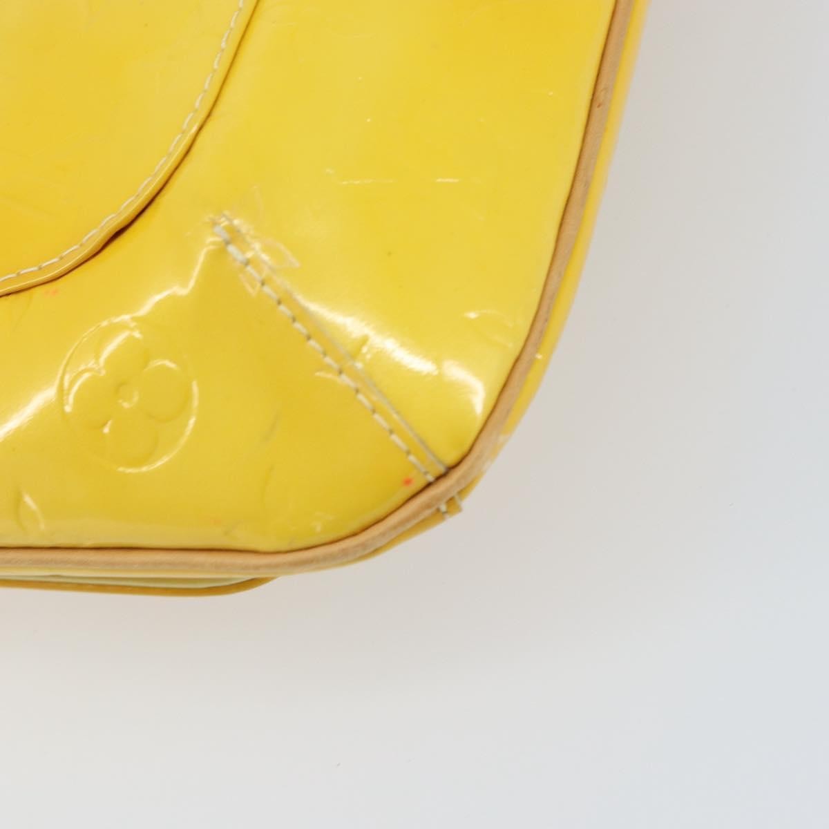 Louis Vuitton Thompson Street Handbag Monogram Vernis Yellow Patent_Leather Shoulder Bag
