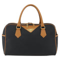 Saint Laurent Vintage Handbag Canvas Black Canvas Handbag (Pre-Owned)