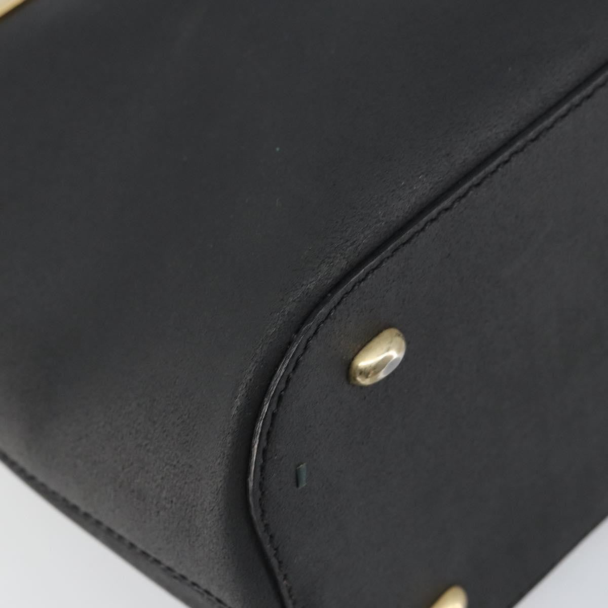 Celine Handbag Leather Black Leather Handbag