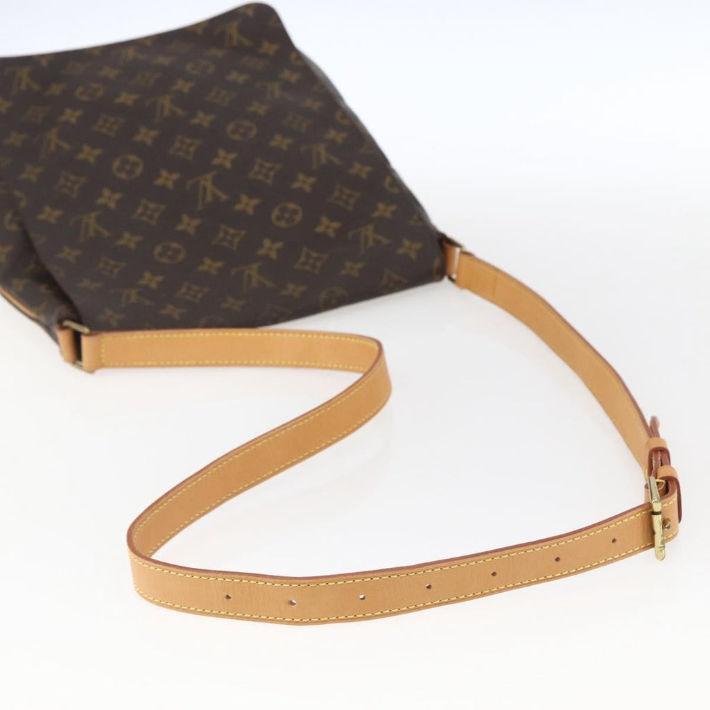Louis Vuitton Musette Handbag Monogram Canvas Brown Canvas Shoulder Bag