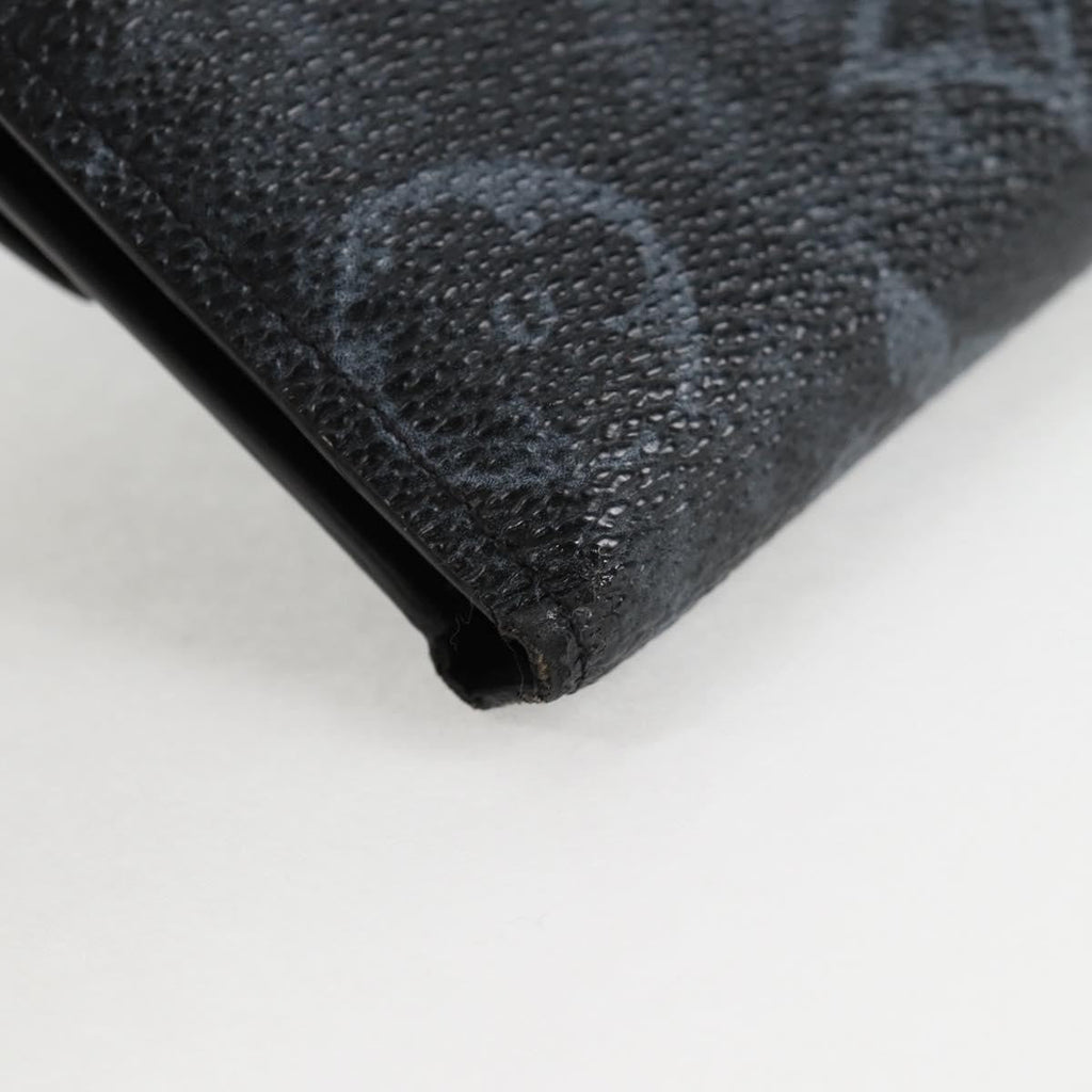 Louis Vuitton Cross Card Holder Limited Edition Monogram Pastel Noir Black Canvas Clutche & Pouche Bag